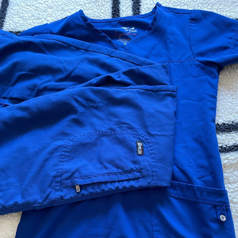 Grey's Anatomy blue scrub set